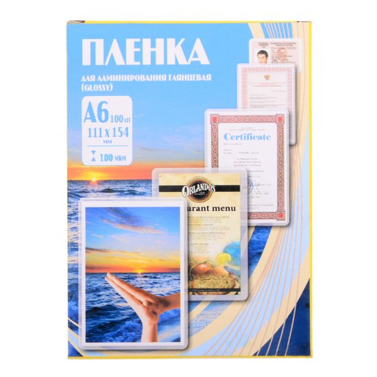 Пленка для ламинирования Office Kit А6 111x154 мм 100 мкм